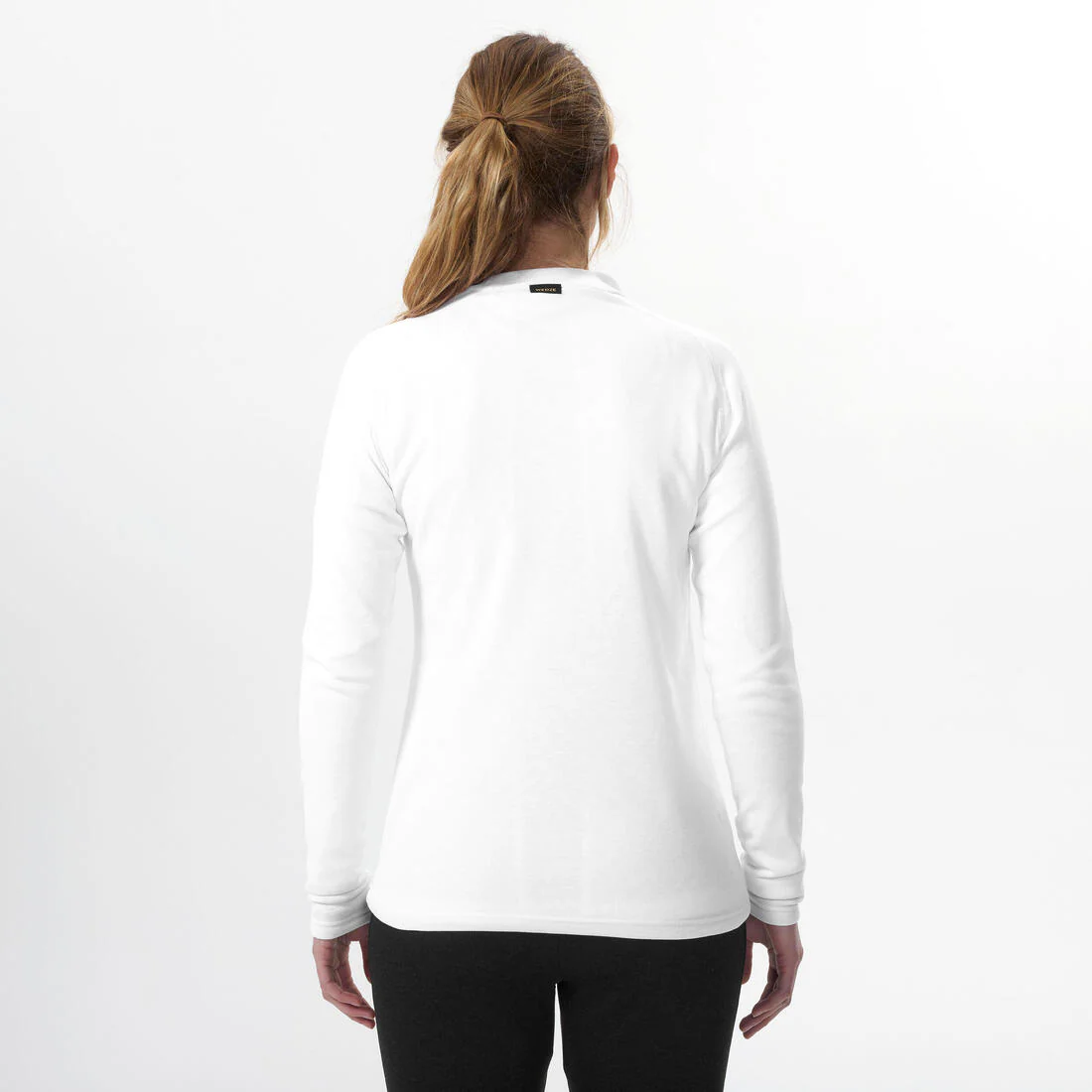 Playera térmica de esquí cálida y cómoda negra para mujer BL100 - Image 11