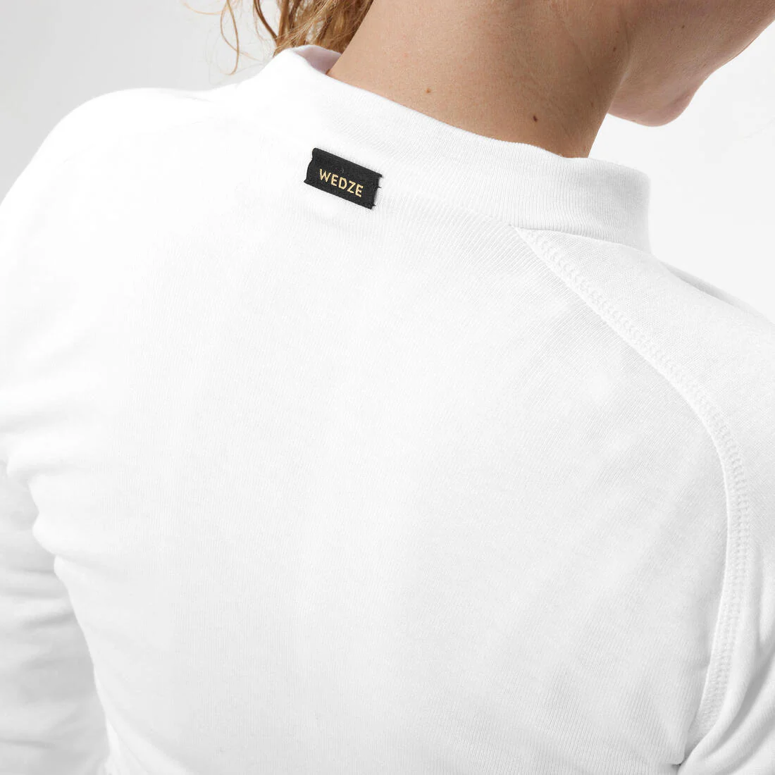 Playera térmica de esquí cálida y cómoda negra para mujer BL100 - Image 13