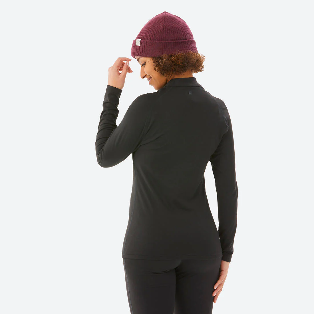 Playera térmica de esquí cálida y transpirable mujer, BL 500 - Image 7
