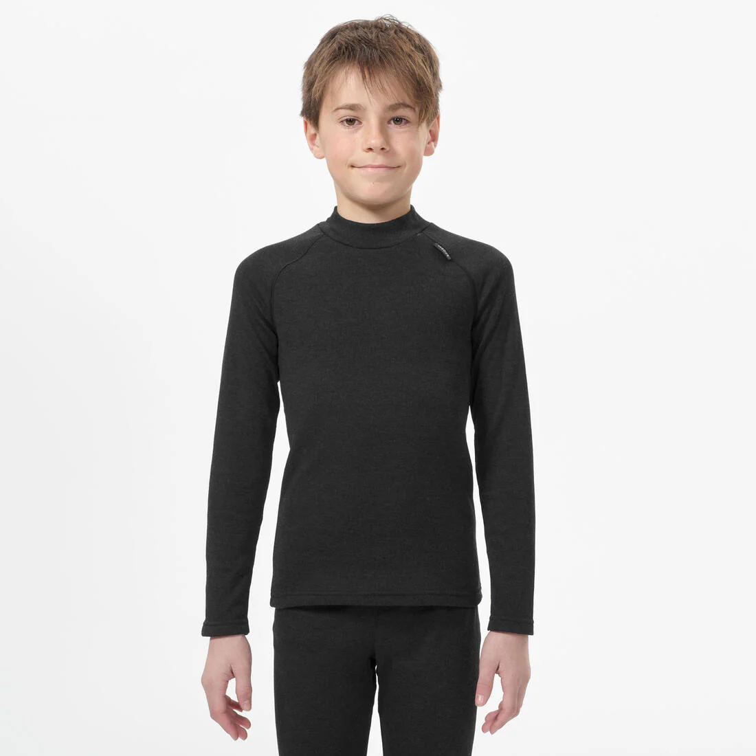 Playera térmica de esquí negra para niños BL 100 - Image 18