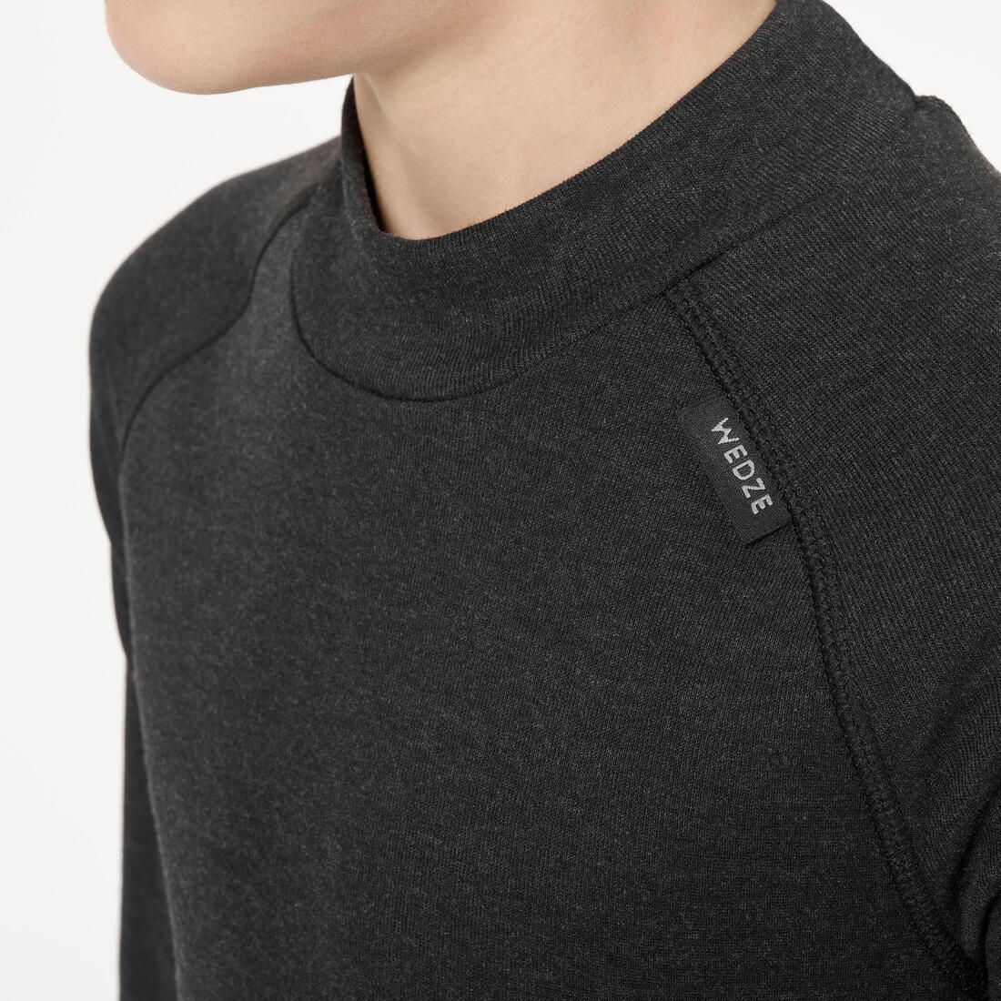 Playera térmica de esquí negra para niños BL 100 - Image 24