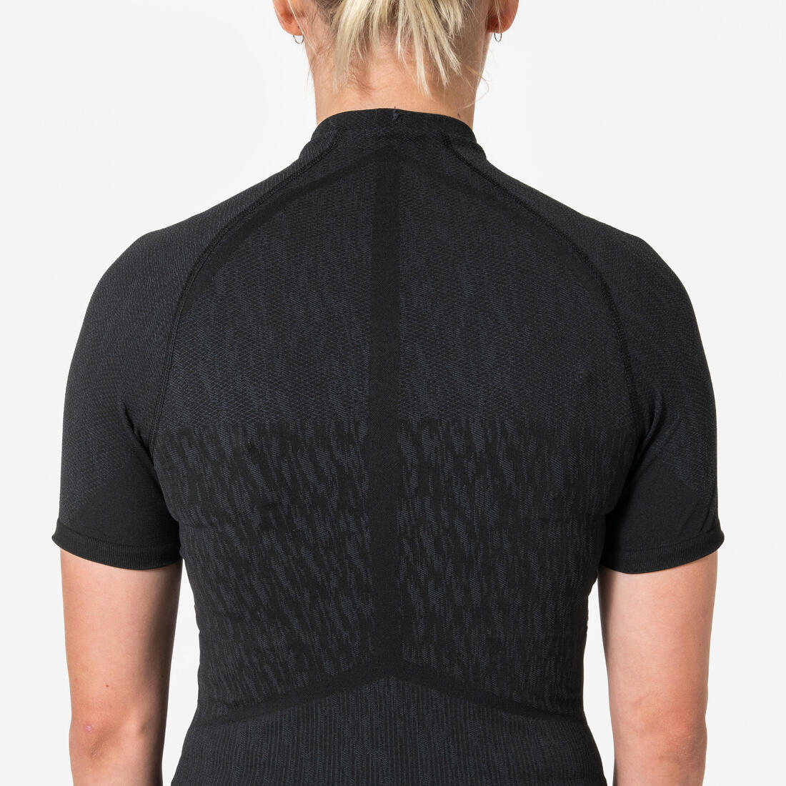 Playera térmica de futbol de manga corta negra unisex Keepdry - Image 4