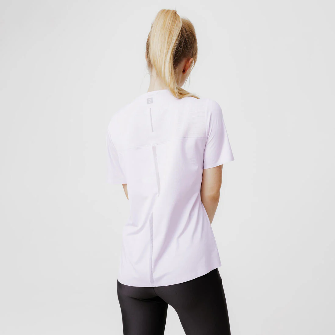 Playera transpirable de Running mujer - Dry+ Breath malva - Image 3