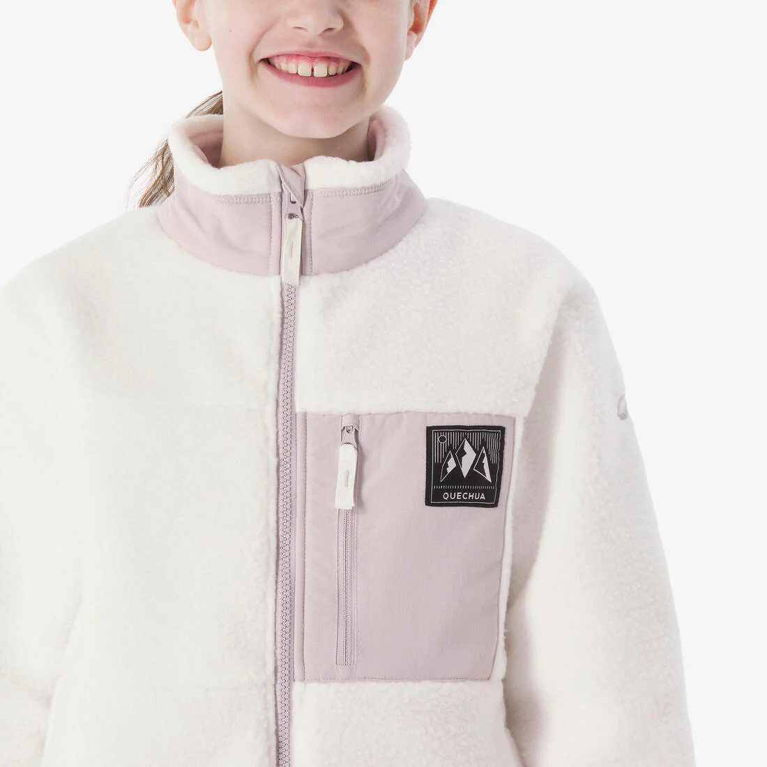 Polar sherpa cálido niño 7-15 años NH 900 cremallera camuflaje beige negro ve - Image 10