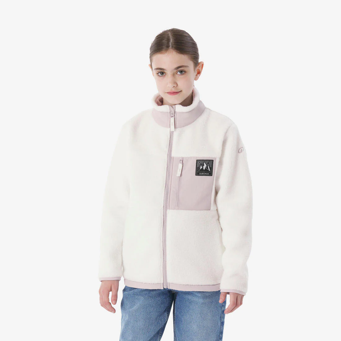 Polar sherpa cálido niño 7-15 años NH 900 cremallera camuflaje beige negro ve - Image 20