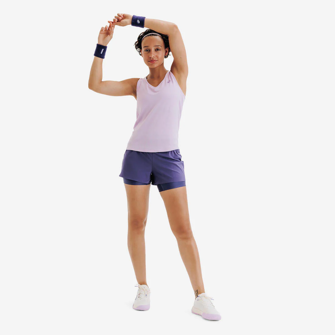 Playera de tenis sin mangas verde claro para mujer Dry TTK Light - Image 3