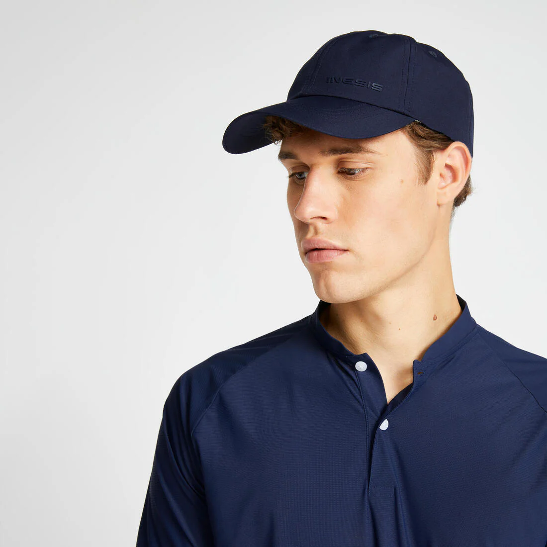 Polo de golf de manga corta azul marino para hombre WW900 - Image 3