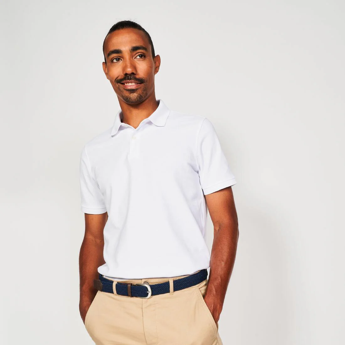 Polo de golf de manga corta para hombre MW500