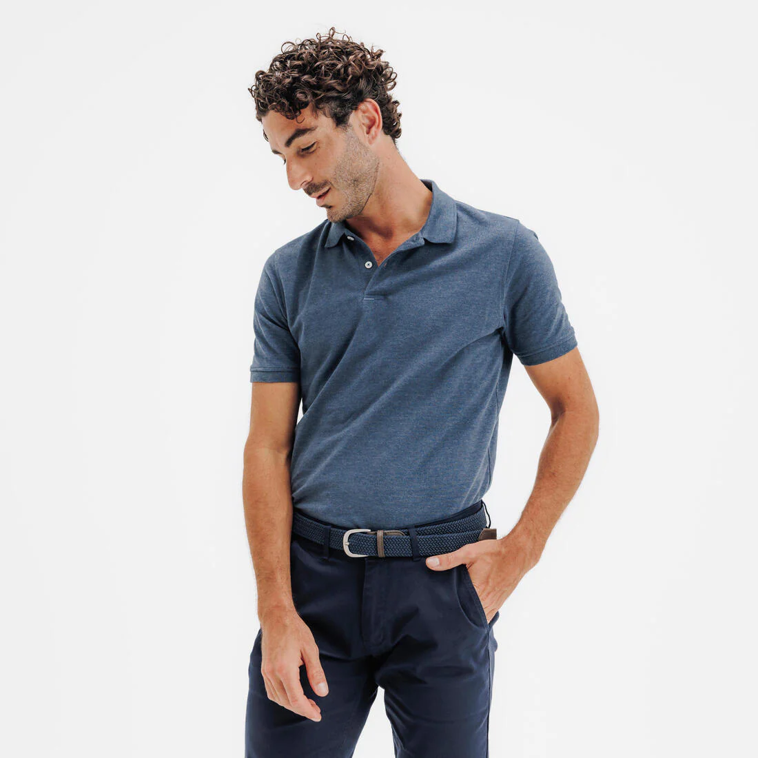 Polo de golf de manga corta para hombre MW500 - Image 3
