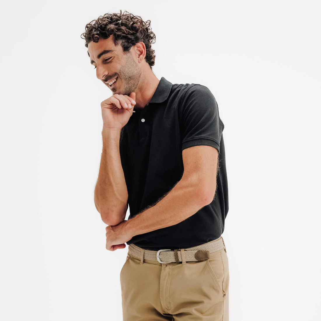 Polo de golf de manga corta para hombre MW500 - Image 4