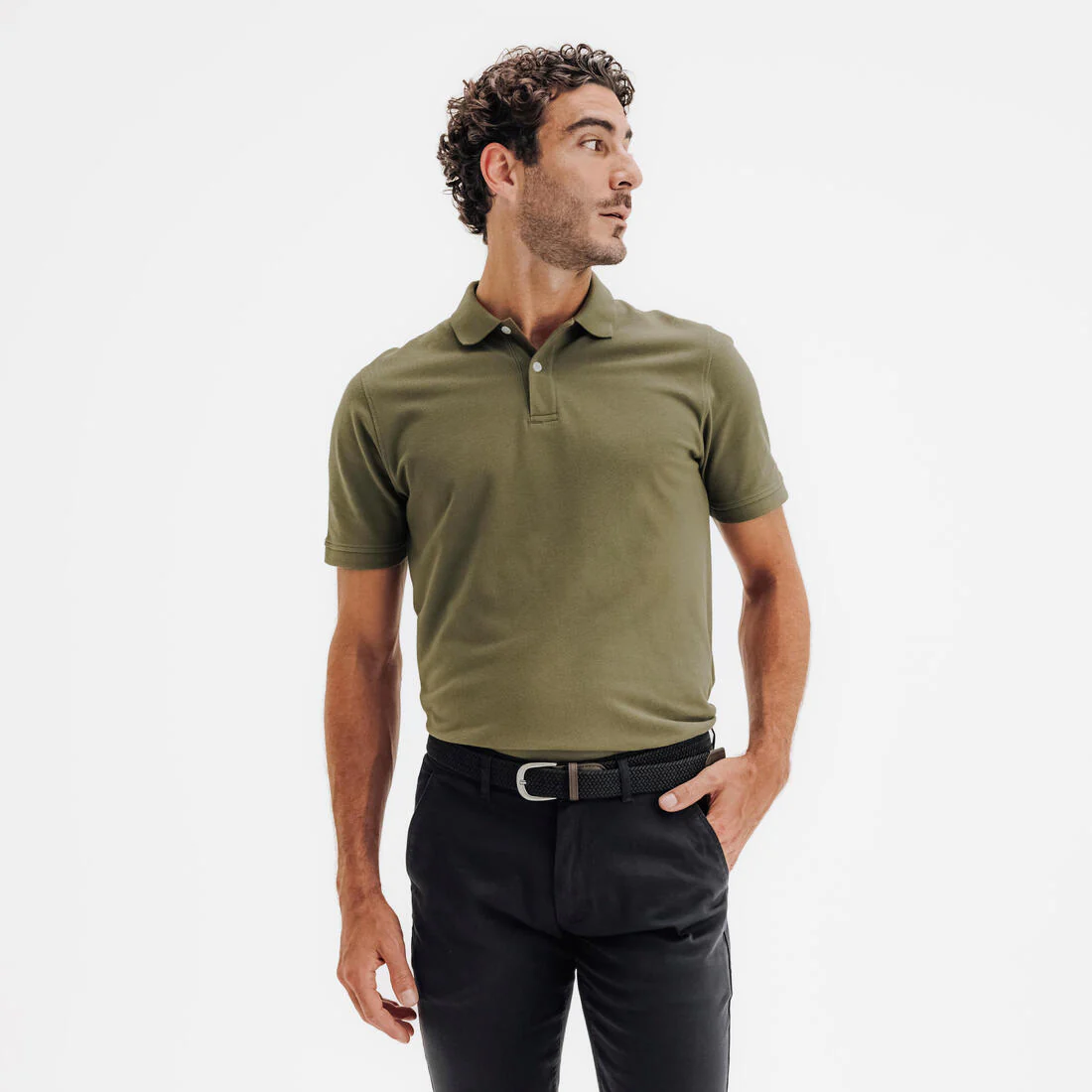 Polo de golf de manga corta para hombre MW500 - Image 6