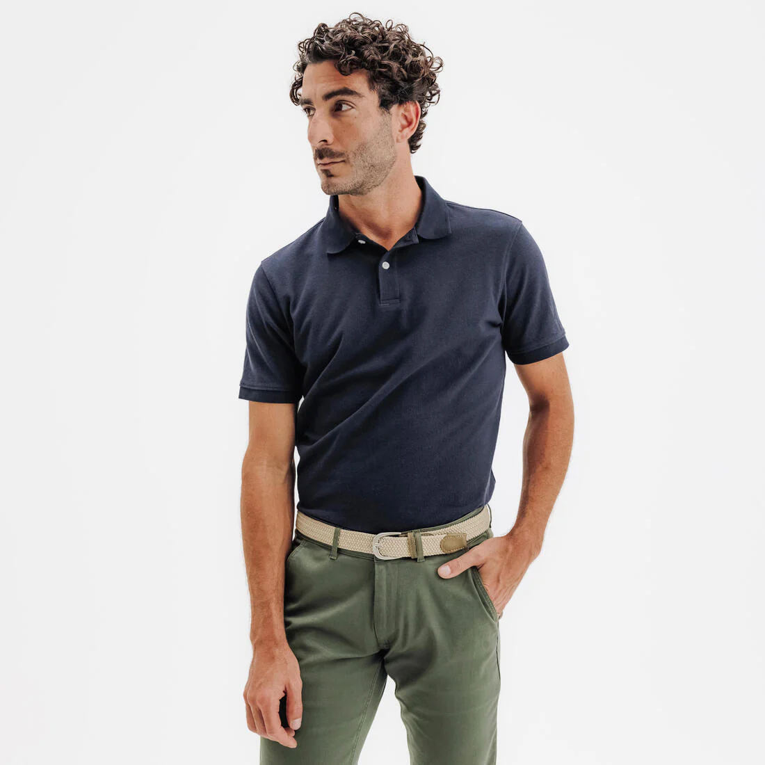 Polo de golf de manga corta para hombre MW500 - Image 7