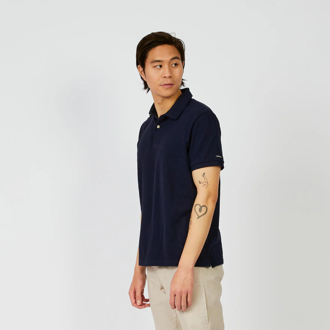 Polo marinero de manga corta para hombre Sailing 100 - Image 6