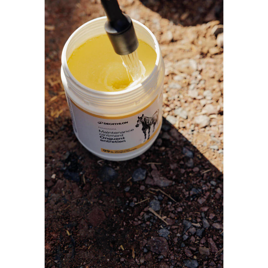Pomada natural para cascos de caballo y poni con grasa amarilla de 750 ml - Image 4