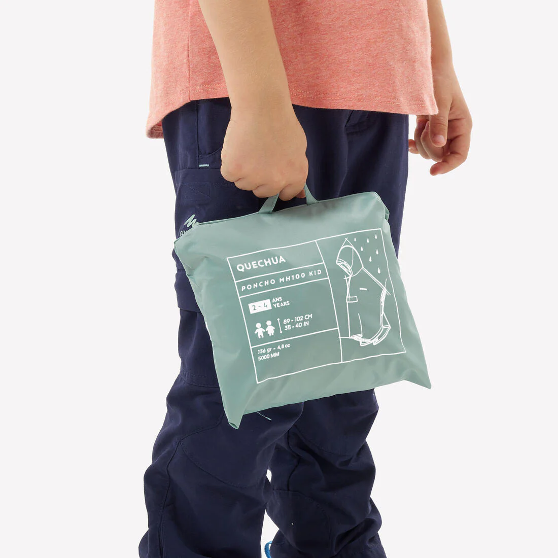 Poncho de senderismo impermeable para niños MH100 - Image 20