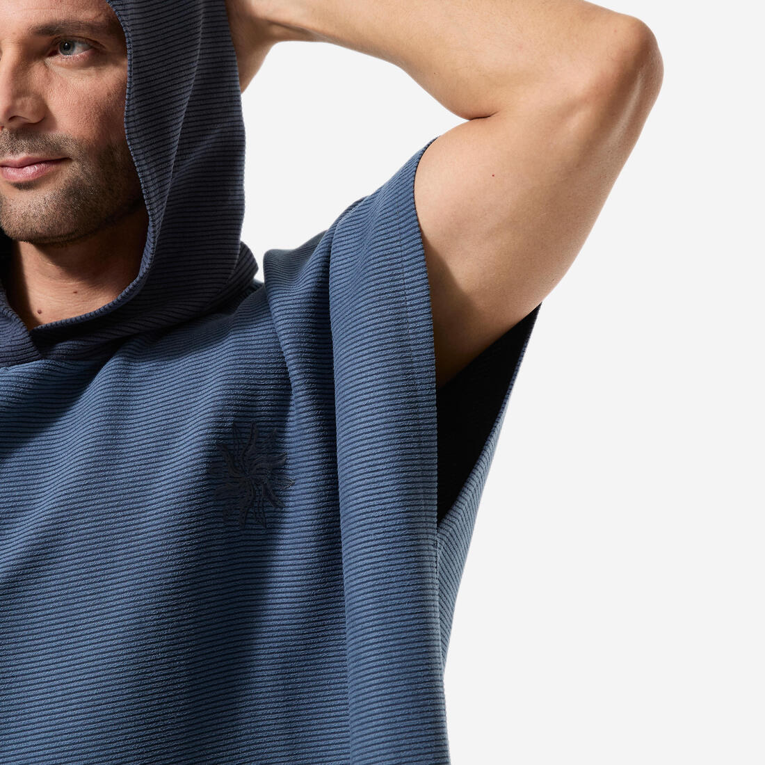 Poncho de surf de microfibra azul para adulto 150 - Image 5