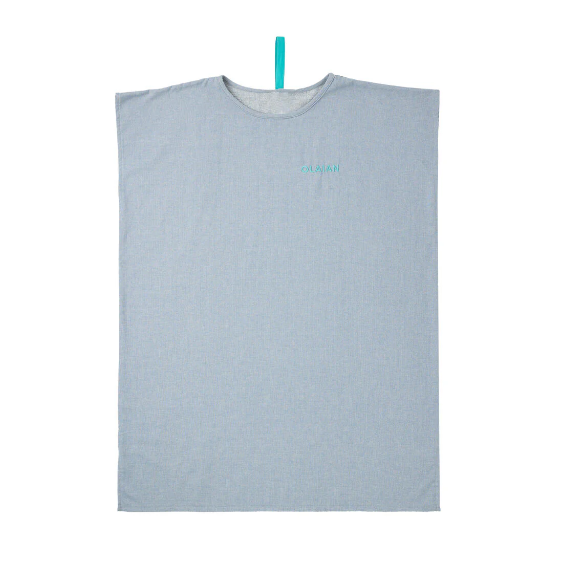 Poncho de surf gris jaspeado para adulto 100 - Image 8