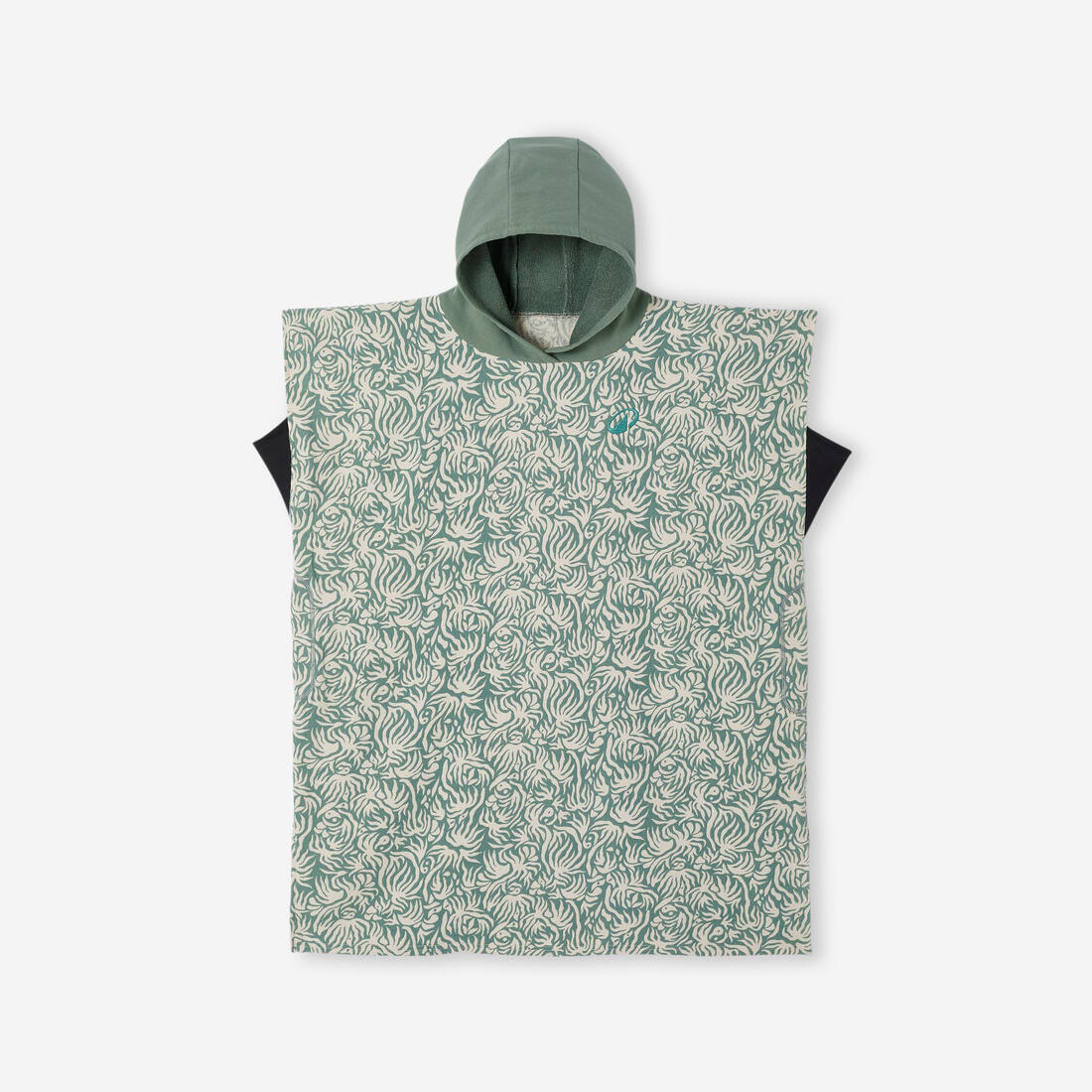 Poncho de surf rosa coral para niños de 135 a 160 cm 550 Jungle - Image 15