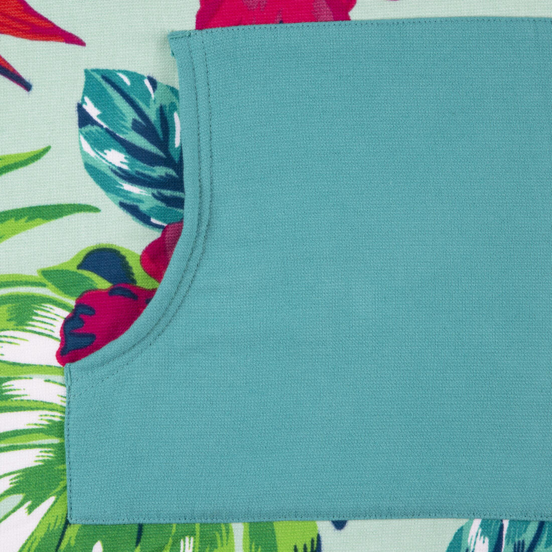 Poncho de surf verde con azul para adulto 500 Bora - Image 10