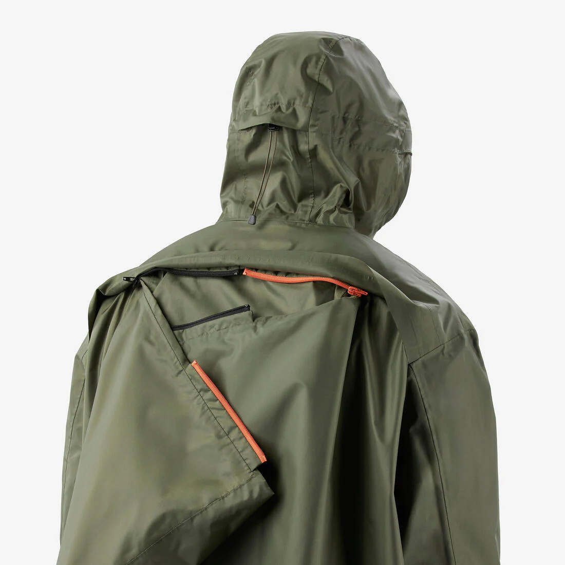 Poncho impermeable de senderismo ajustable de 75 L máx. caquí MT900 2.0 - Image 10