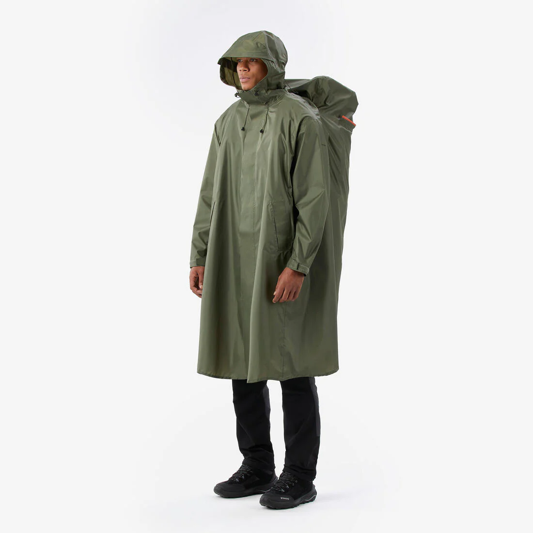 Poncho impermeable de senderismo ajustable de 75 L máx. caquí MT900 2.0 - Image 3