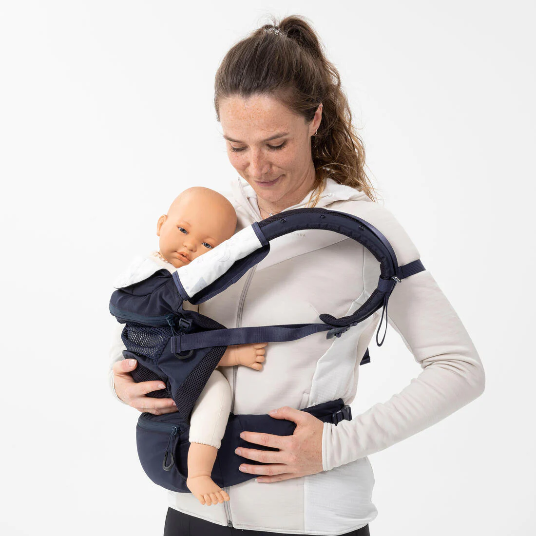 Portabebés ergonómico de 9 meses a 15kg - MH500 azul marino - Image 16