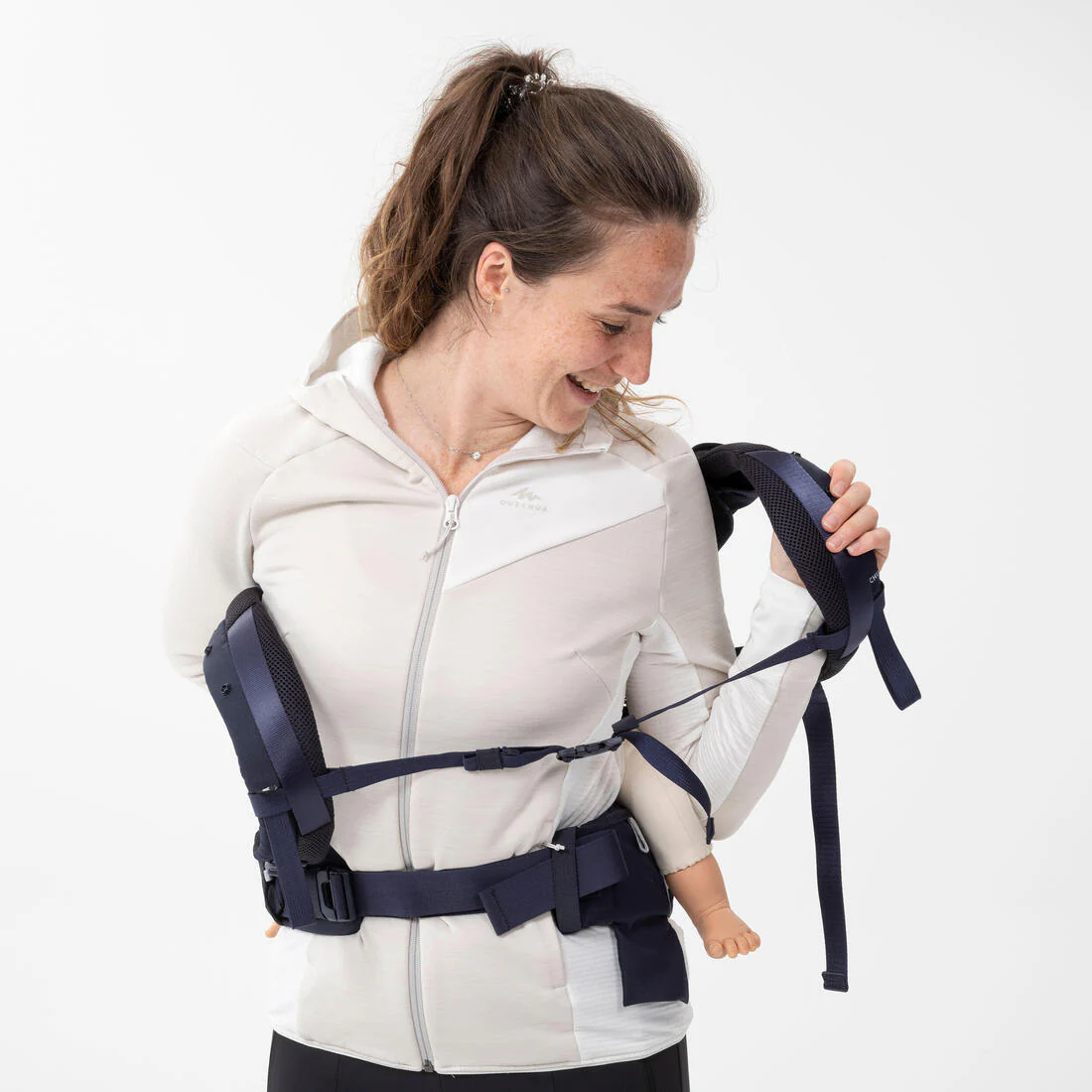 Portabebés ergonómico de 9 meses a 15kg - MH500 azul marino - Image 19