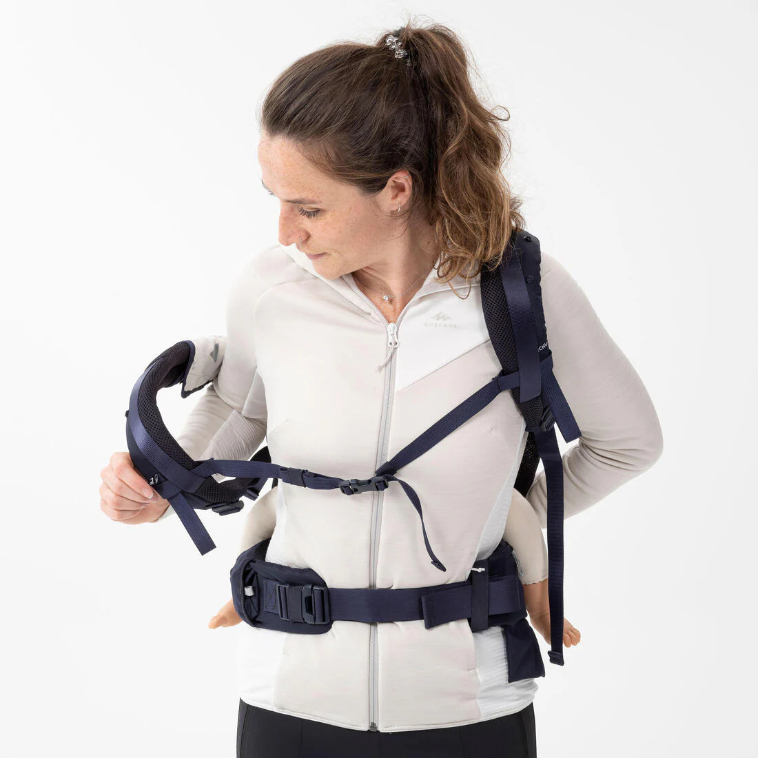Portabebés ergonómico de 9 meses a 15kg - MH500 azul marino - Image 20
