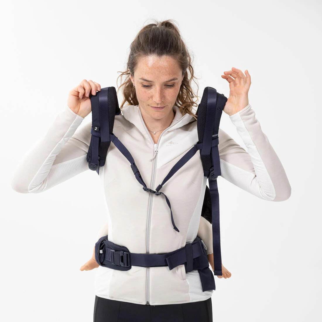 Portabebés ergonómico de 9 meses a 15kg - MH500 azul marino - Image 21