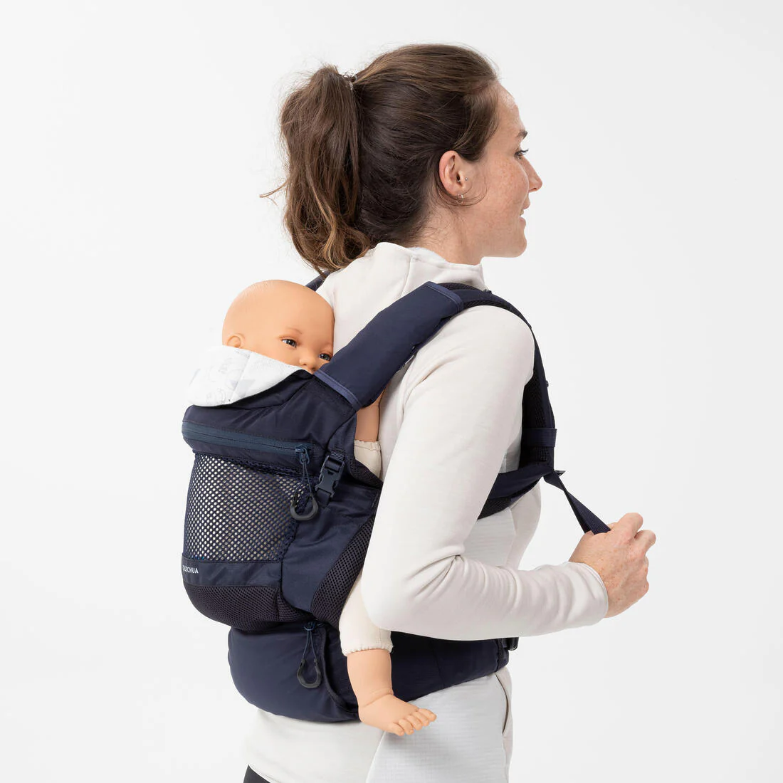 Portabebés ergonómico de 9 meses a 15kg - MH500 azul marino - Image 30