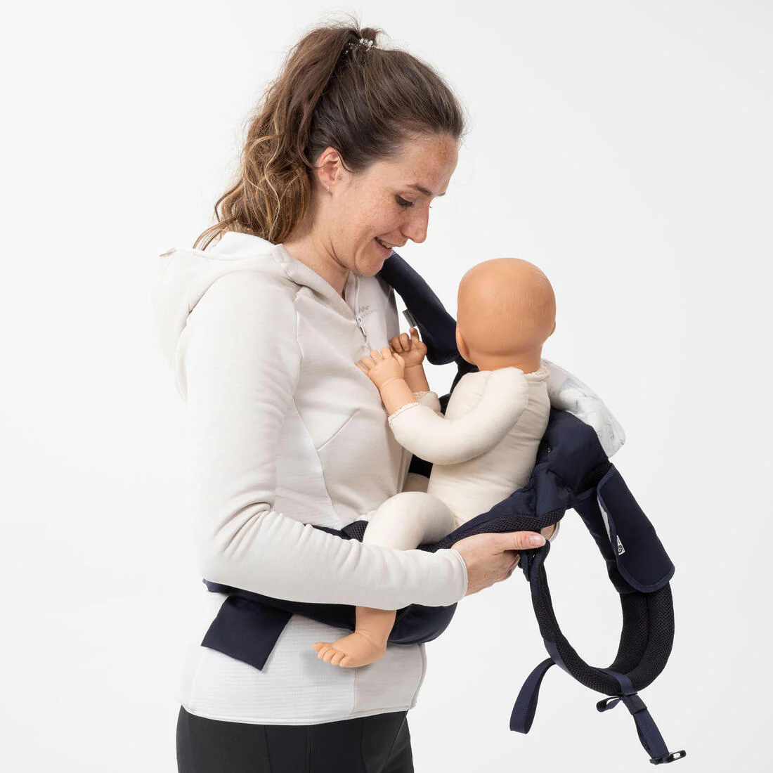 Portabebés ergonómico de 9 meses a 15kg - MH500 azul marino - Image 31