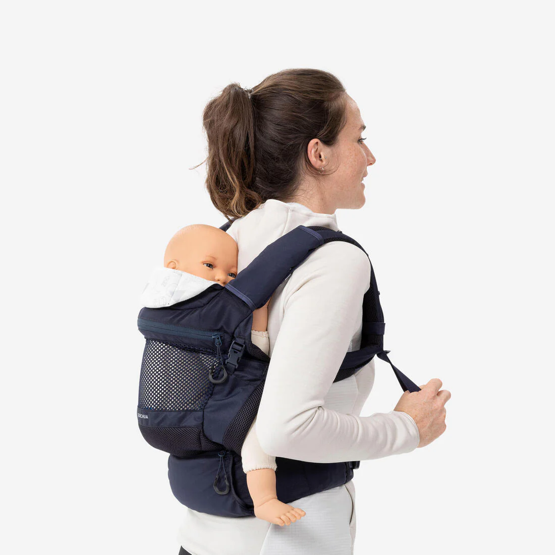 Portabebés ergonómico de 9 meses a 15kg - MH500 azul marino - Image 33