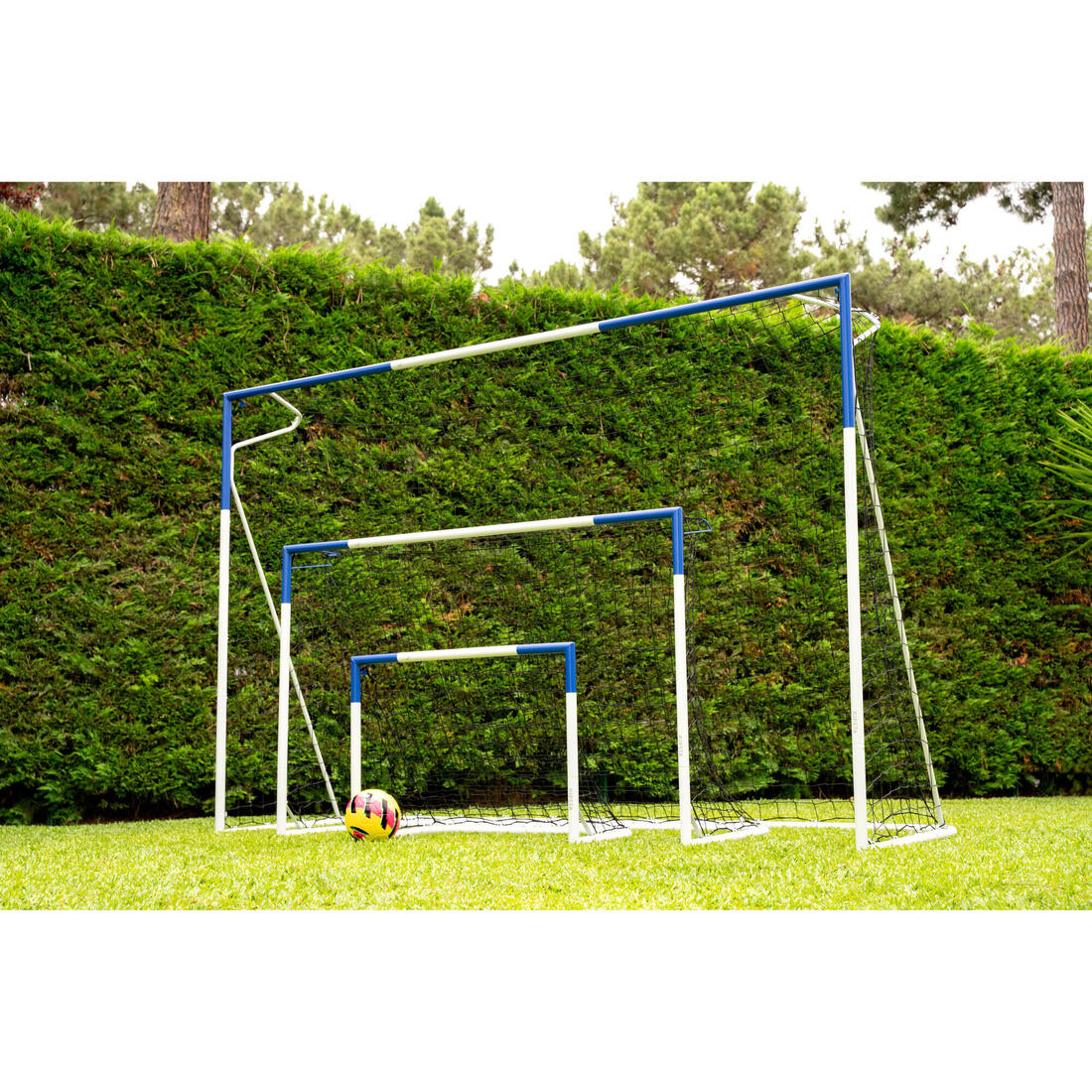 Portería de futbol talla CH gris con azul Classique 500 - Image 17