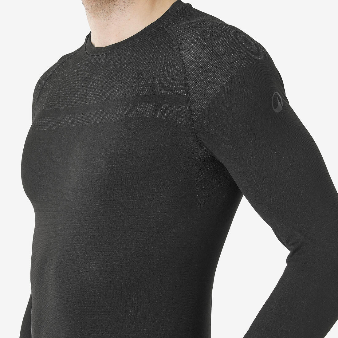 Prenda interior térmica esquí cálida y transpirable hombre, BL 500 seamless gris - Image 5