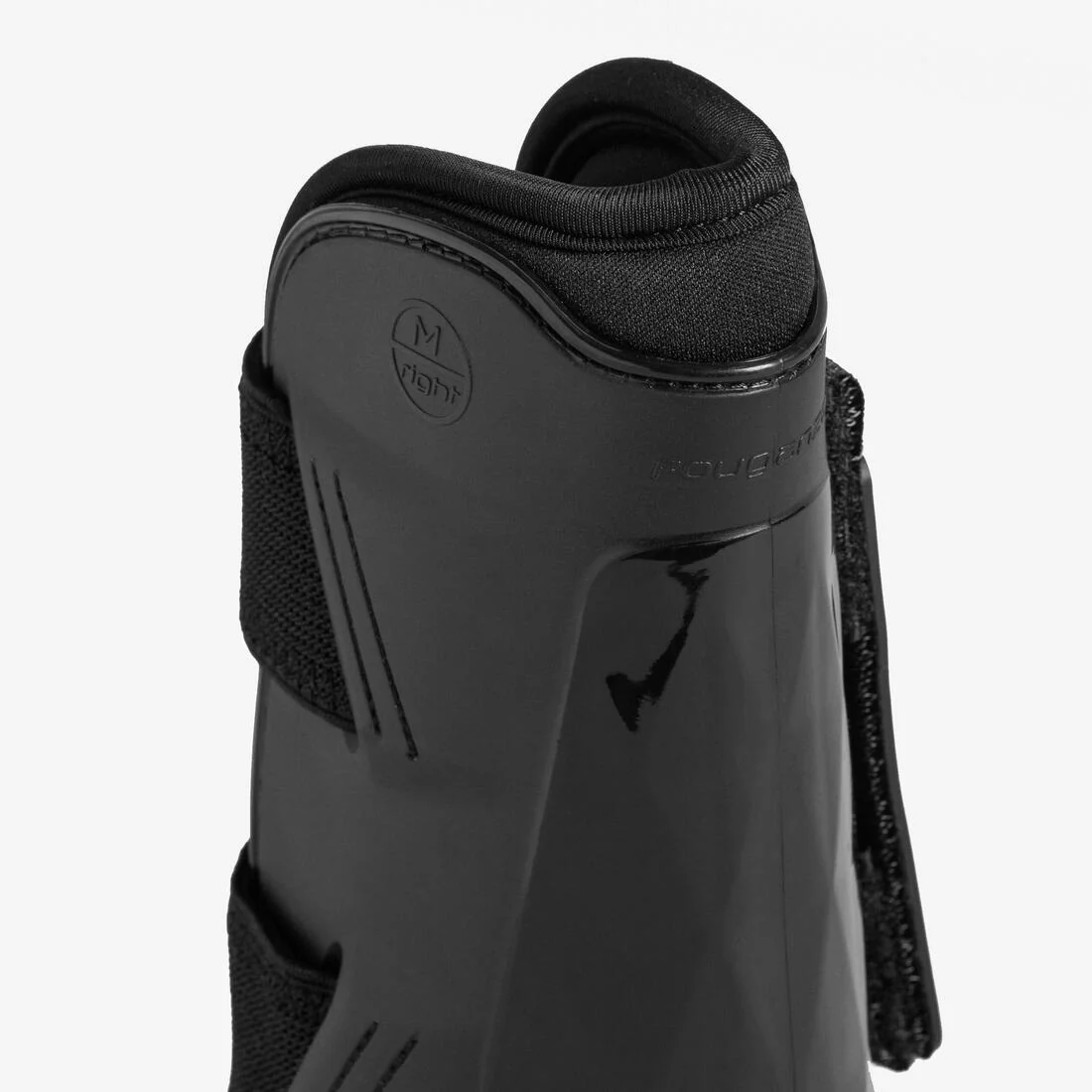 Protectores abiertos de equitación x2 negros para caballo/poni 500 JUMP - Image 4