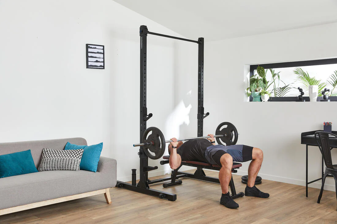 Rack Musculación 500 Plegable/Retráctil Sentadillas + Bench + Dominadas - Image 12