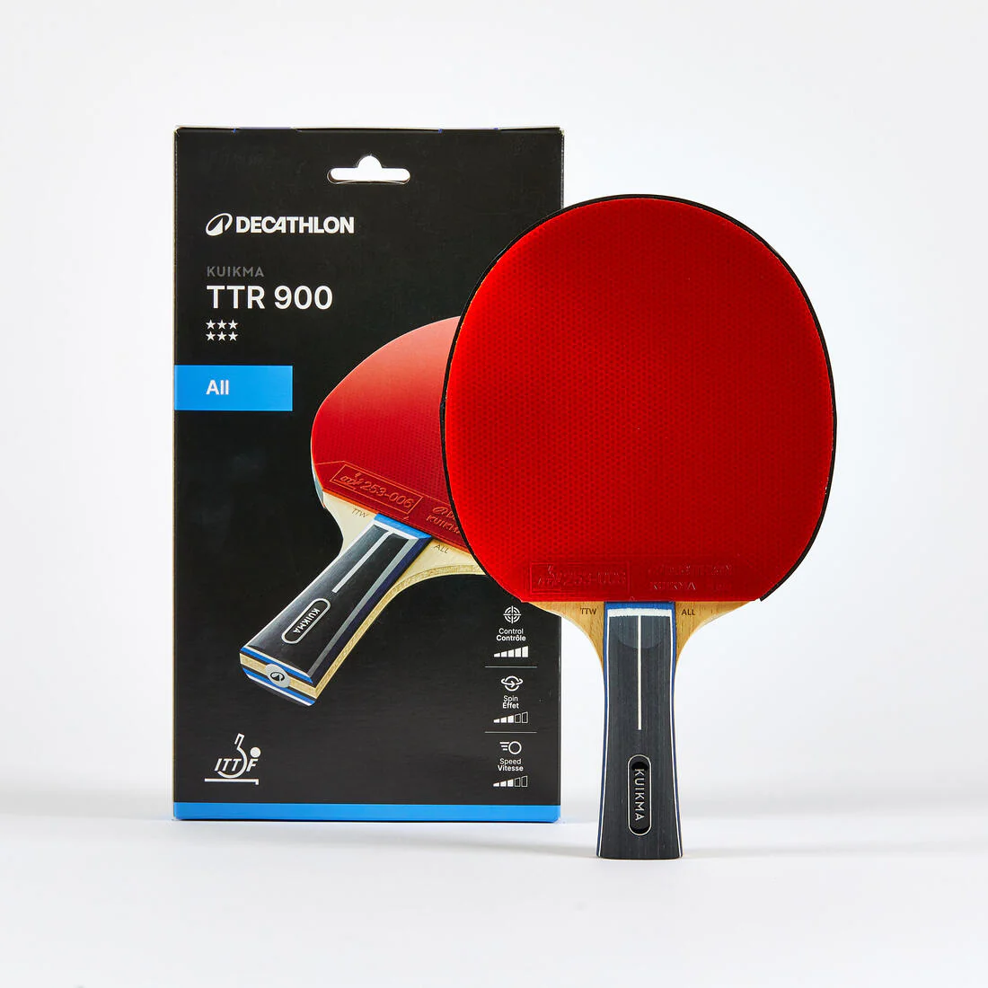 Raqueta de ping-pong versátil para club con certificación ITTF TTR 900 6*