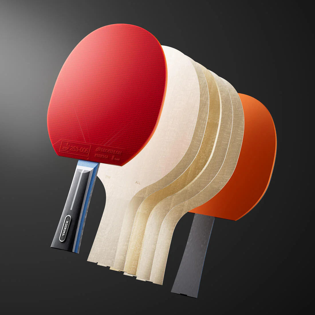 Raqueta de ping-pong versátil para club con certificación ITTF TTR 900 6* - Image 4