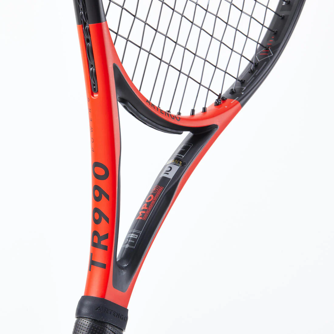 Raqueta de tenis para adulto - ARTENGO TR990 POWER Rouge Negro 285 g - Image 3