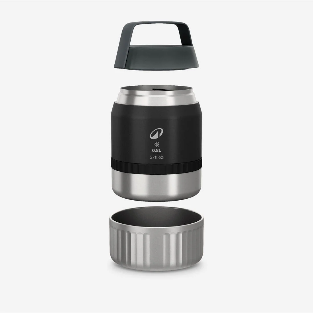 Recipiente de camping y senderismo isotérmico de acero inoxidable de 0.8 l 900 - Image 2