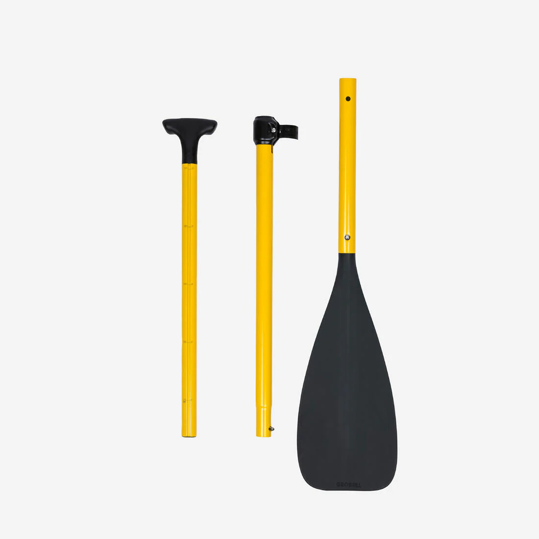 Remo de stand up paddle de 130 a 170 cm de 3 partes amarillo 100 - Image 3