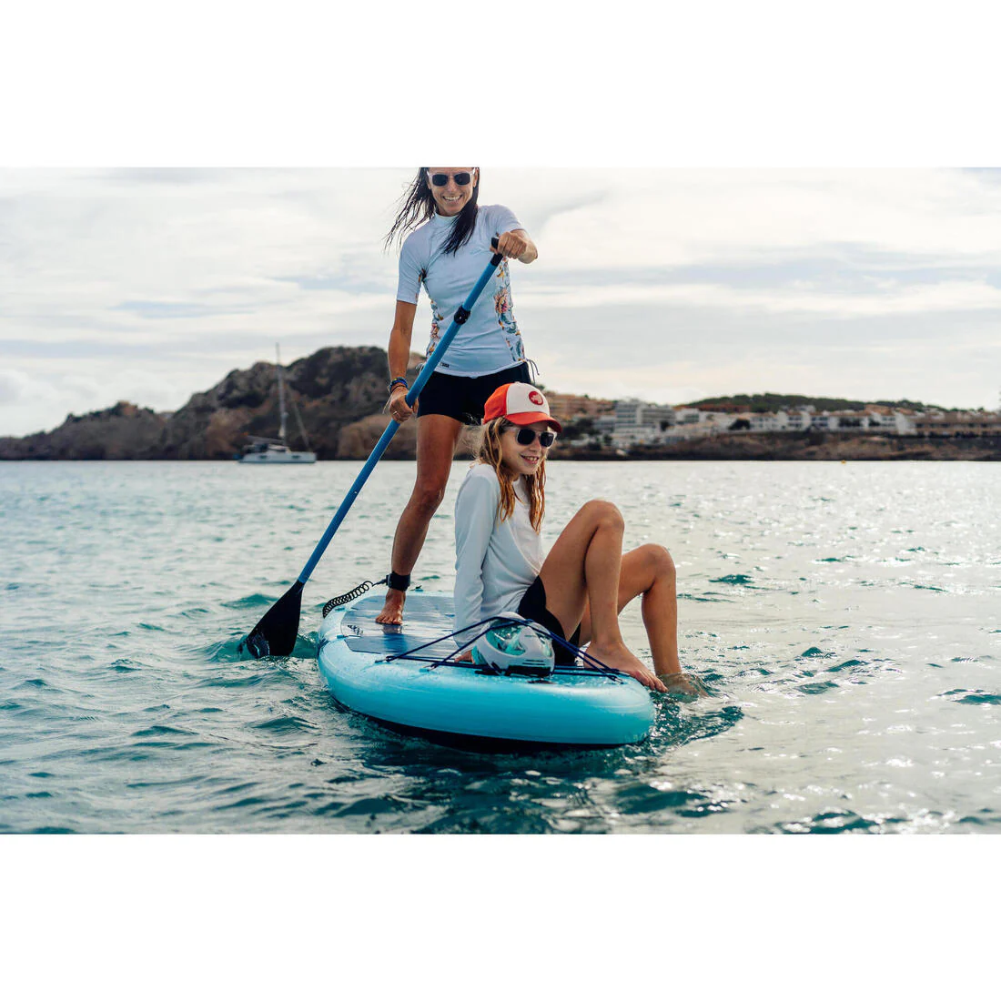 Remo de stand up paddle de 165 a 205 cm de 3 partes azul 100 - Image 19