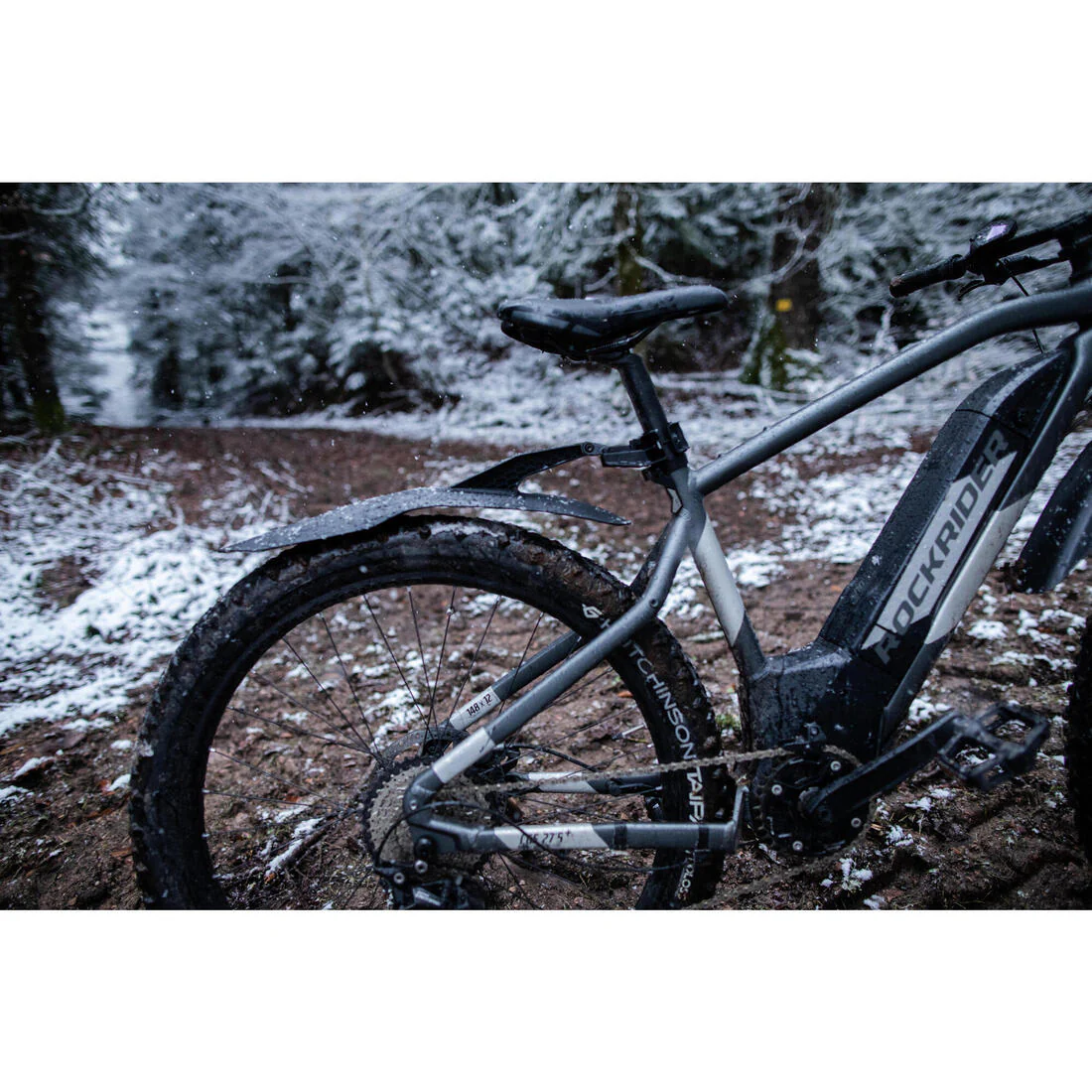 Salpicadera para bicicleta MTB trasera rígida V2 de 26" - 27.5" - 29" negra - Image 13