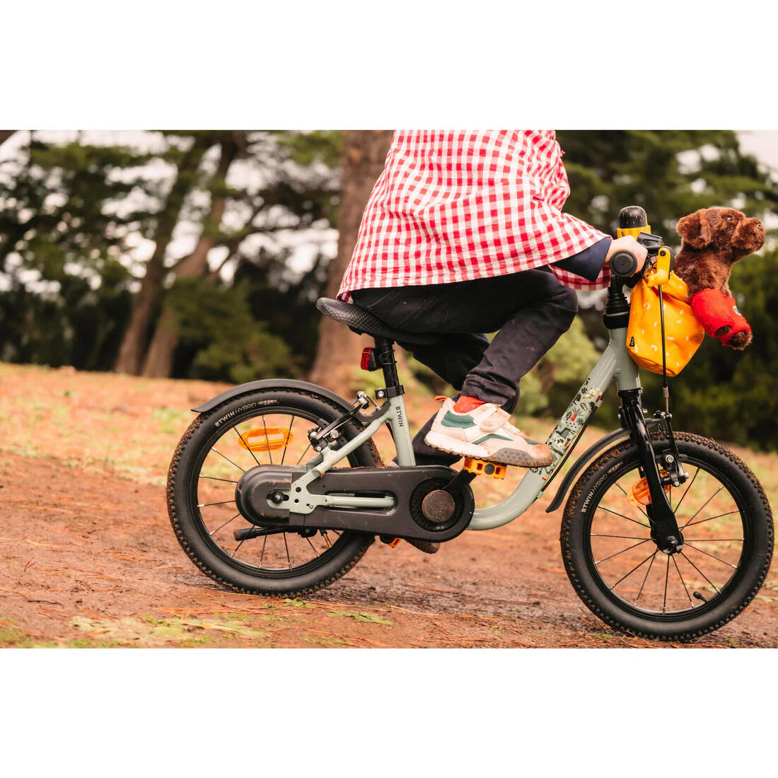Salpicadera para bicicleta negra de 14" B'twin - Image 6