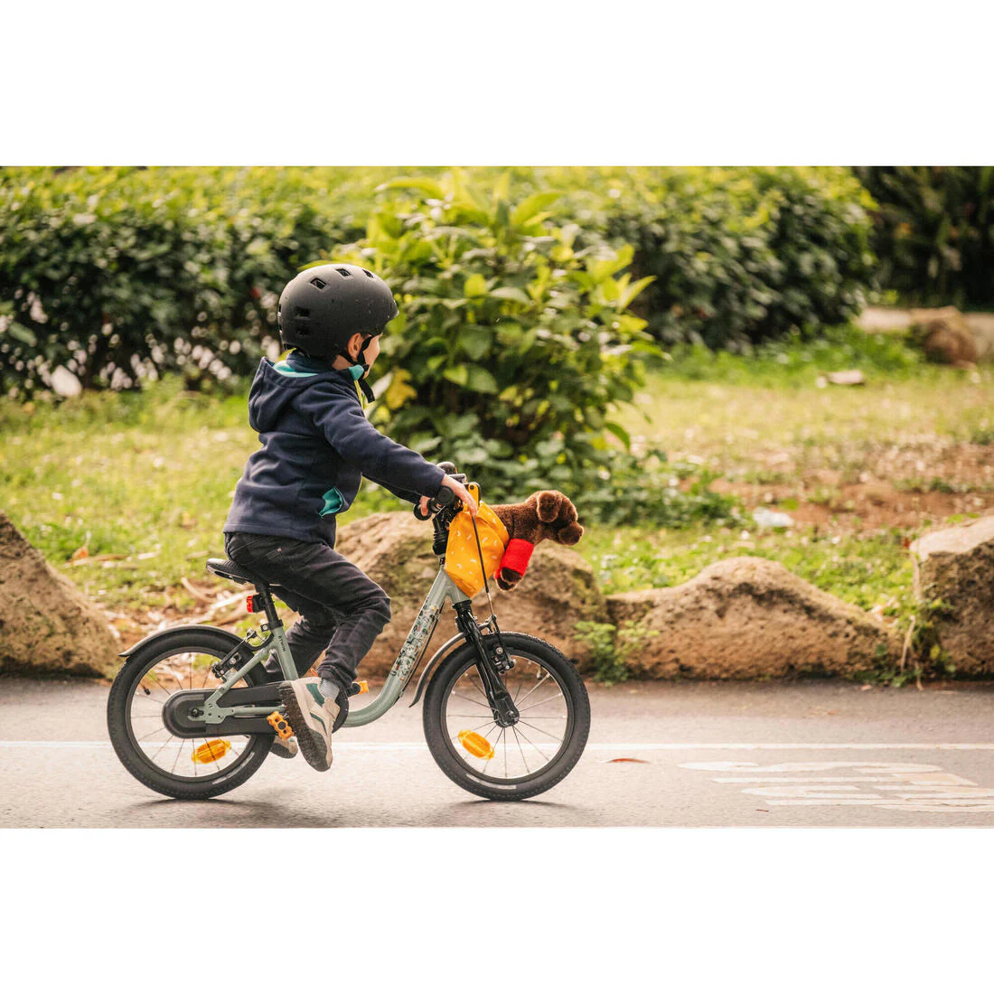 Salpicadera para bicicleta negra de 14" B'twin - Image 7