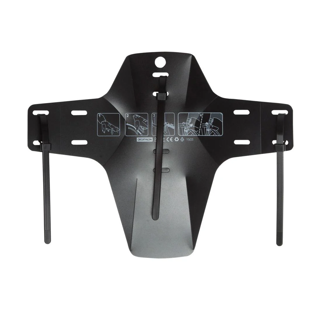 SALPICADERAS FLASH Bicicleta BTT DELANTERO NEGRO - Image 2