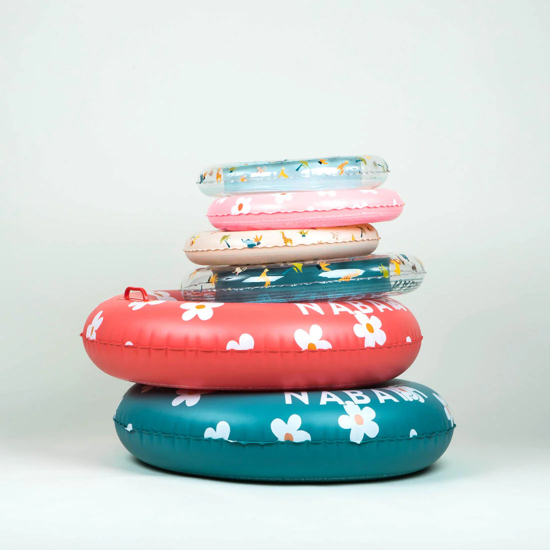 Salvavidas de natación inflable de 51 cm con estampado de sabana - Image 15