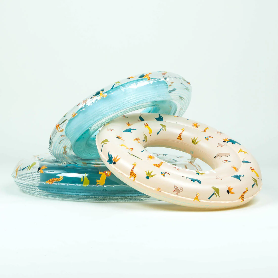 Salvavidas de natación inflable de 51 cm con estampado de sabana - Image 20