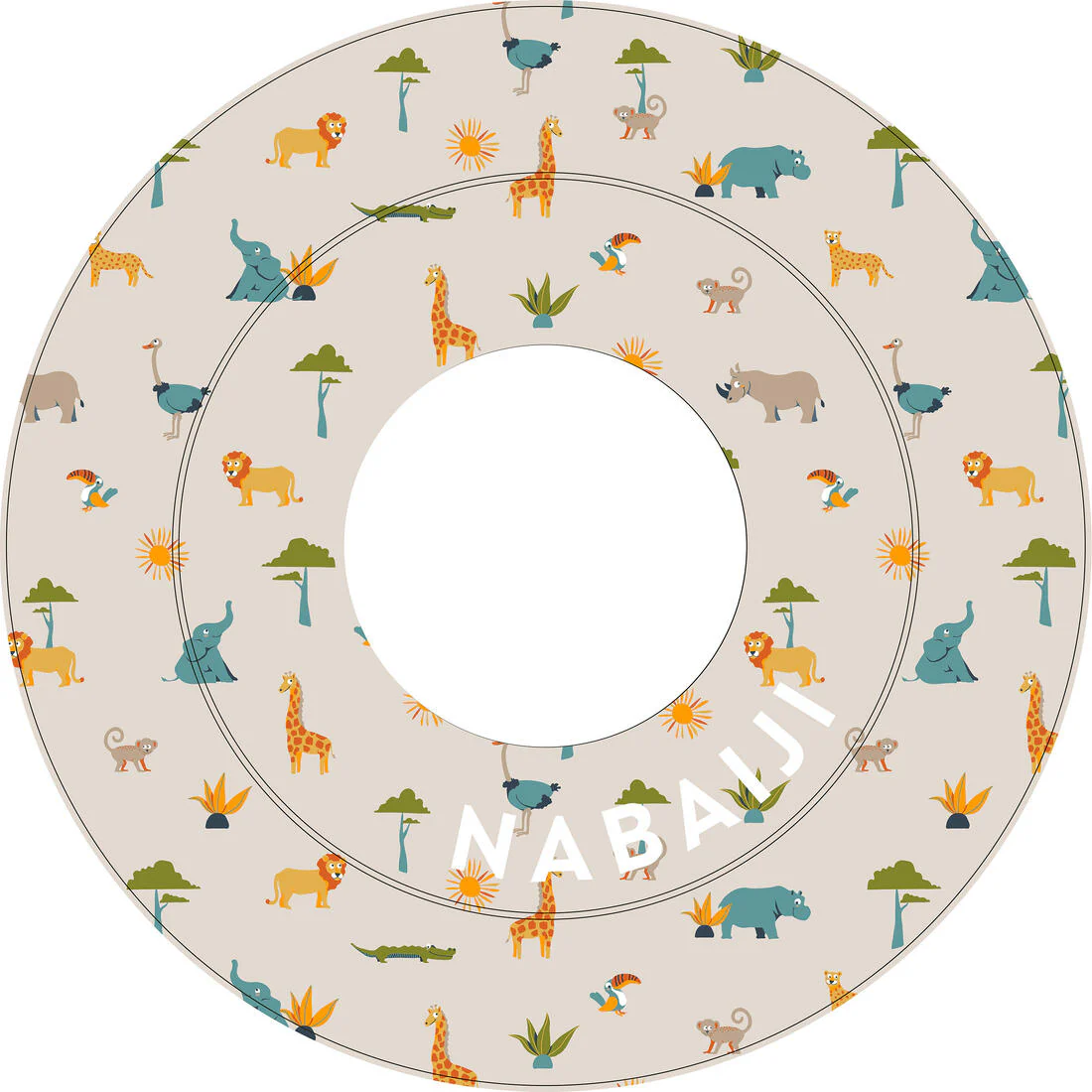 Salvavidas de natación inflable de 51 cm con estampado de sabana - Image 22