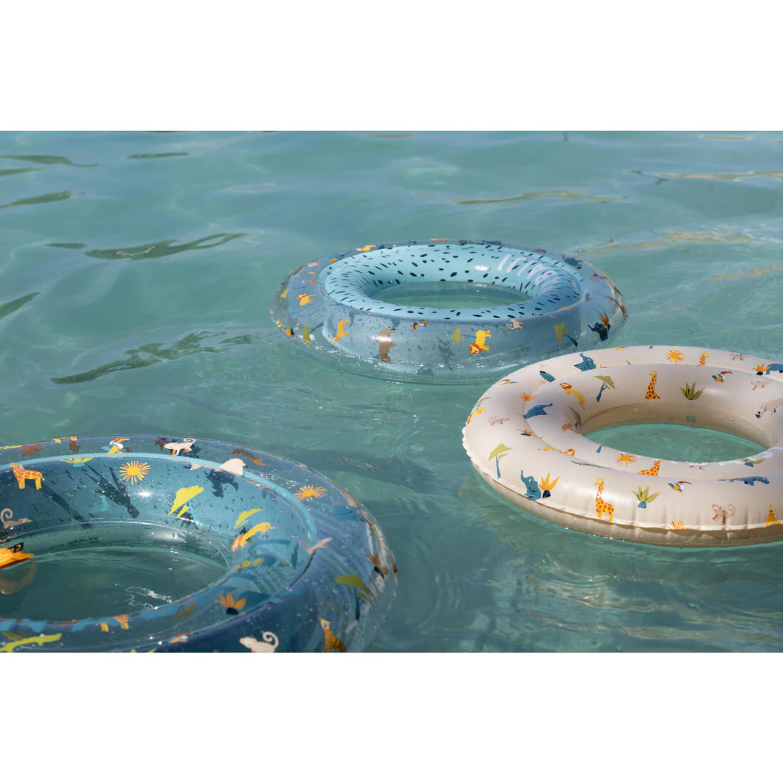 Salvavidas de natación inflable de 51 cm con estampado de sabana - Image 26